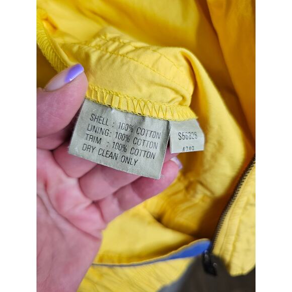 Vintage Goodyear Blimp Yellow & Blue Zip Up Utility Jacket Men's Size Medium - Picture 7 of 16